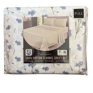 Oeko-Tex Certified 100% Cotton Flannel Sheet Set-Full